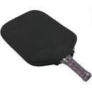 Black Fiberglass Pickleball Paddle Set with Black Neoprene Protective Cover - Lightweight Outdoor Sports Racket for Beginners & Pros