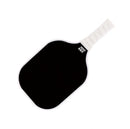 Black and White Fiberglass Pickleball Paddle Set - 2 Minimalist Paddles, 4 Balls, and Carry Bag for Outdoor Play