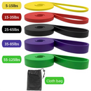 5-piece TPE Resistance Band Set - Heavy Duty Fitness Loop Bands for Strength Training, Yoga & Stretching with Carry Bag