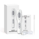 White Smart Scalp Massage Comb with EMS, LED Light Therapy & Vibration – Rechargeable Hair Growth Applicator