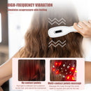 White Smart Scalp Massage Comb with EMS, LED Light Therapy & Vibration – Rechargeable Hair Growth Applicator