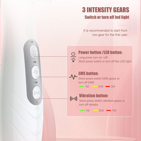 White Smart Scalp Massage Comb with EMS, LED Light Therapy & Vibration – Rechargeable Hair Growth Applicator