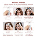 White Smart Scalp Massage Comb with EMS, LED Light Therapy & Vibration – Rechargeable Hair Growth Applicator