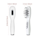 White Smart Scalp Massage Comb with EMS, LED Light Therapy & Vibration – Rechargeable Hair Growth Applicator