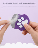 2 Pcs Dark Green Gentle Pet Face & Flea Comb – Mini Grooming Tool for Cats & Dogs with Rounded Teeth