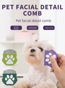 2 Pcs Purple Gentle Pet Face & Flea Comb – Mini Grooming Tool for Cats & Dogs with Rounded Teeth