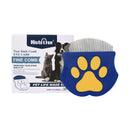 2 Pcs Dark Blue Gentle Pet Face & Flea Comb – Mini Grooming Tool for Cats & Dogs with Rounded Teeth