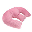 Pink Ergonomic M-Shaped Breast Support Pillow for Spa & Postpartum Care – Soft Plush Cover, Removable & Washable (320g)