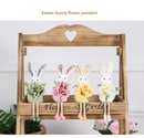 Yellow Easter Bunny Flower Hanging Decoration for Home, Garden or Party Scene