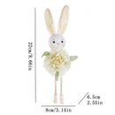 White Easter Bunny Flower Hanging Decoration for Home, Garden or Party Scene