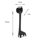 Giraffe-Shaped Coffee Scoop Set of 10 in Black ABS Plastic for Precise Coffee Grounds Measurement