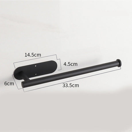 Stainless Steel Kitchen Paper Holder Set of 3 with Adhesive Mounting – Under Cabinet Tissue Roll Rack for Paper Towels, Toilet Paper or Plastic Wrap