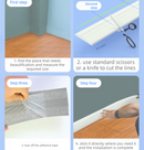 Black 3-Meter Self-Adhesive Reinforced Skirting Board – 10 cm Wide Wall Decorative Trim for Home Interior