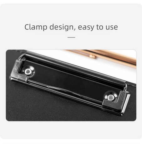 Blue-green Three-Fold Clipboard with Document Holder – PP Material, Compact Design for Medical & Office Use