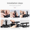 Red 30cm Aluminum Bicycle Handlebar Extension Bracket – Multi-Functional Mount for Bike Accessories