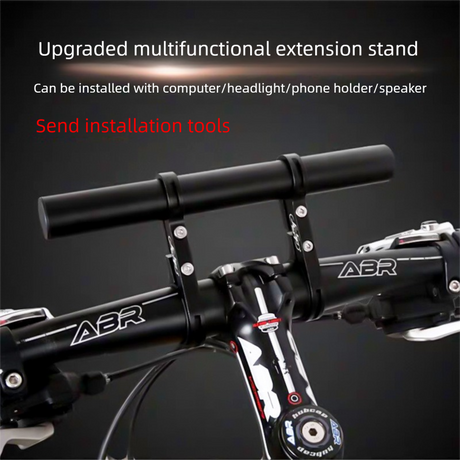 Blue 30cm Aluminum Bicycle Handlebar Extension Bracket – Multi-Functional Mount for Bike Accessories