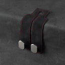 Black 4-Pack Car Seat Back Hooks – Hidden Suede Leather with Metal Hooks for Storage and Phone Stand