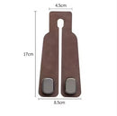 Black 4-Pack Car Seat Back Hooks – Hidden Suede Leather with Metal Hooks for Storage and Phone Stand
