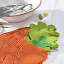 6-Pack Carrot-Shaped Utensil Pouch Set – Easter-Themed Cutlery Case for Kids and Families