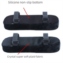 Grey 2-Pack Chair Armrest Pad – Memory Foam Elbow Support Cushion for Office and Home Chairs
