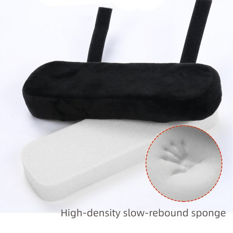 Grey 2-Pack Chair Armrest Pad – Memory Foam Elbow Support Cushion for Office and Home Chairs