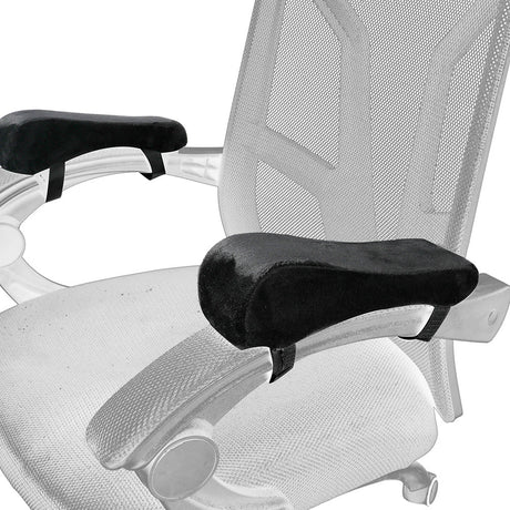 Wine red 2-Pack Chair Armrest Pad – Memory Foam Elbow Support Cushion for Office and Home Chairs