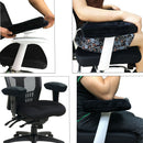 Wine red 2-Pack Chair Armrest Pad – Memory Foam Elbow Support Cushion for Office and Home Chairs