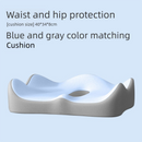 Blue Ergonomic Memory Foam Seat Cushion – Coccyx Relief for Office, Car and Long Sitting