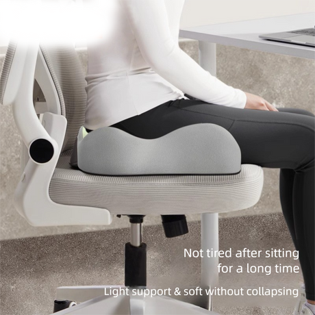 Blue Ergonomic Memory Foam Seat Cushion – Coccyx Relief for Office, Car and Long Sitting