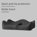 Black Ergonomic Memory Foam Seat Cushion – Coccyx Relief for Office, Car and Long Sitting