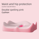 Double-tone pink Ergonomic Memory Foam Seat Cushion – Coccyx Relief for Office, Car and Long Sitting