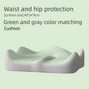 Green and grey two-tone Ergonomic Memory Foam Seat Cushion – Coccyx Relief for Office, Car and Long Sitting