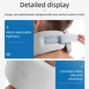 Black Neck Support Brace for Posture Correction – Cervical Collar with Cooling Fabric and Adjustable Fit for Office, Driving and Daily Use