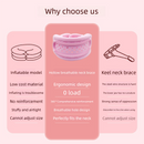 Pink Hollow Neck Support Brace – Ergonomic Cervical Collar with Breathable Design for Posture Correction and Daily Use