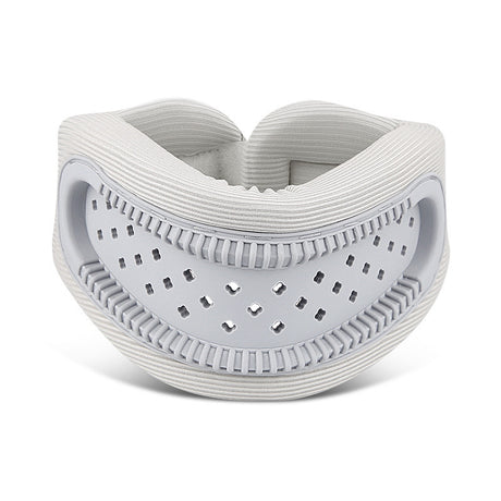 Grey Hollow Neck Support Brace – Ergonomic Cervical Collar with Breathable Design for Posture Correction and Daily Use