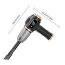 Black Portable Wireless Car Vacuum Cleaner – Powerful Suction for Car and Home Use with Dual-Function Air Blower(2000MHA)