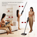 White Wireless Stick Vacuum Cleaner with 14000Pa Suction, HEPA Filter & 350ml Water Tank for Wet Dry Cleaning, Ideal for Home Use