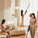 White Wireless Stick Vacuum Cleaner with 14000Pa Suction, HEPA Filter & 350ml Water Tank for Wet Dry Cleaning, Ideal for Home Use