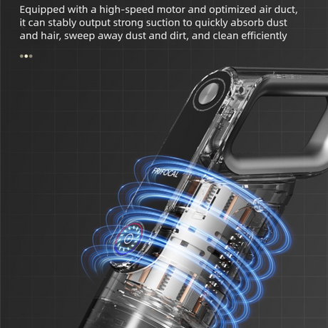 Black Wireless Stick Vacuum Cleaner with 14000Pa Suction, HEPA Filter & 350ml Water Tank for Wet Dry Cleaning, Ideal for Home Use