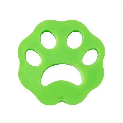 Floral green 10-Pack Reusable Silicone Cat Paw Lint Remover for Clothes and Laundry, Double-Sided Sticky Cleaner for Pet Hair and Dust – Ideal for Home Use