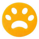 Circular orange 10-Pack Reusable Silicone Cat Paw Lint Remover for Clothes and Laundry, Double-Sided Sticky Cleaner for Pet Hair and Dust – Ideal for Home Use