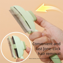 2-Pack Self-Cleaning Pet Grooming Comb with Stainless Steel Teeth, ABS Handle for Dogs and Cats – Easy Hair Removal & Flea Control