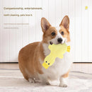 2-Pack Yellow Plush Duck Dog Toy with Sound, Soft Fur and Squeaker for Teething & Dental Care – Durable Chew Toy for Dogs