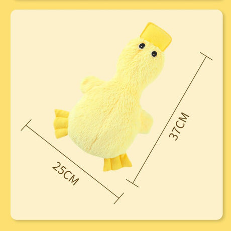 2-Pack Yellow Plush Duck Dog Toy with Sound, Soft Fur and Squeaker for Teething & Dental Care – Durable Chew Toy for Dogs