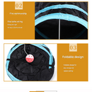 Black Little Pass Cat Tunnel Play Set with Collapsible Design, Interactive Ball & Durable Fabric – Ideal for Indoor Cats to Exercise and Explore