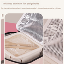 Blue Double-Layer Insulated Lunch Bag with Aluminum Foil Lining, Thermal Food Carrier for Hot & Cold Meals – Large Capacity, Reusable & Easy to Clean