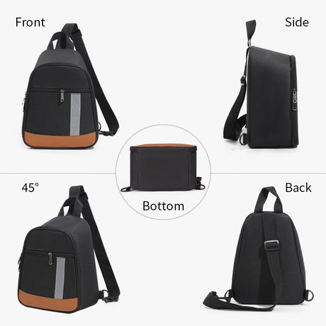 Khaki Portable Insulated Lunch Bag with Thick Aluminum Foil Lining – Oxford Fabric Thermal Food Carrier for Work, School, Travel & Outdoor Use