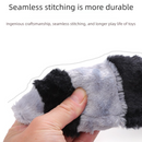 2-Pack Grey raccoon Identical Plush Pet Toys with Squeaker – Durable Fur-Textured Chew Toys for Dogs, Ideal for Teething, Play & Stress Relief