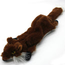 2-Pack Coffee Fox Identical Plush Pet Toys with Squeaker – Durable Fur-Textured Chew Toys for Dogs, Ideal for Teething, Play & Stress Relief