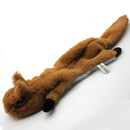 2-Pack Yellow Squirrel Identical Plush Pet Toys with Squeaker – Durable Fur-Textured Chew Toys for Dogs, Ideal for Teething, Play & Stress Relief